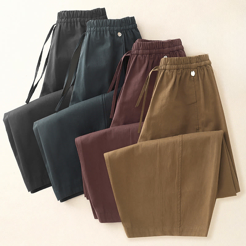 Buddha Stones Damen Haremshose aus Baumwolle mit Taschen, einfarbig, Länge 7–8 - image 23