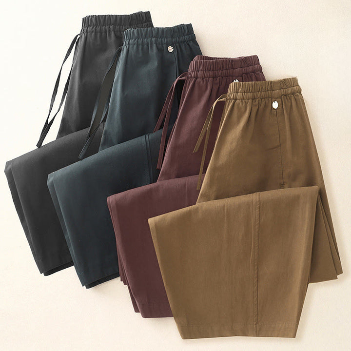 Buddha Stones Damen Haremshose aus Baumwolle mit Taschen, einfarbig, Länge 7–8 - image 23