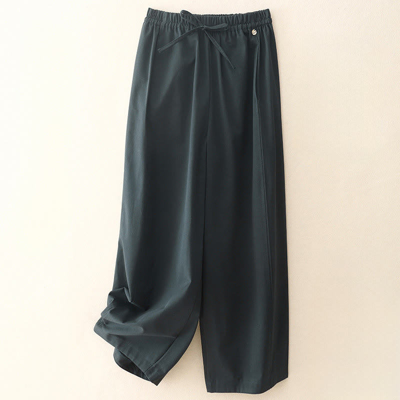 Buddha Stones Damen Haremshose aus Baumwolle mit Taschen, einfarbig, Länge 7–8 - Dunkelgrau - US 8-10, UK/AU 12-14, EU 40-42 (2XL) - image 17