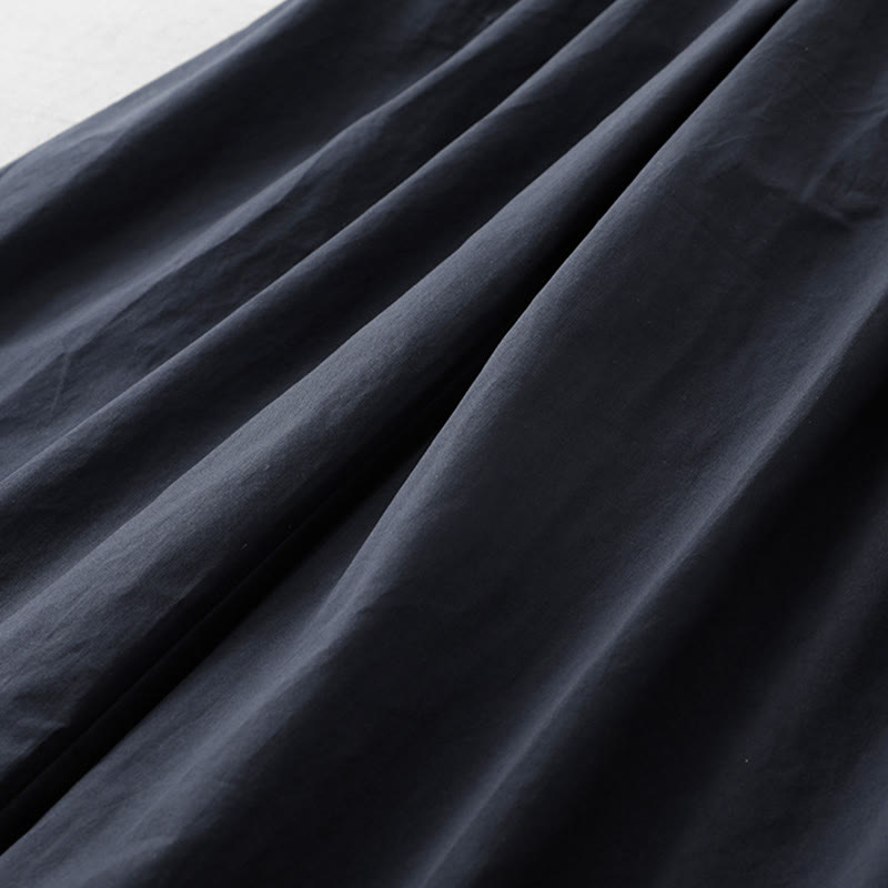 Buddha Stones Lässige, schlichte Damenhose aus Polyester in den Längen 7–8 mit weitem Bein und Taschen - image 16