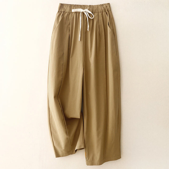 Buddha Stones Casual Rope Damenhose aus Baumwolle und Polyester mit Taschen - Peru - US8-10， UK/AU12-14，EU40-42 (2XL) - image 0