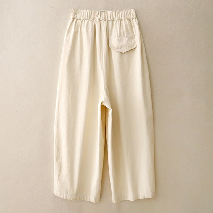 Buddha Stones Casual Rope Damenhose aus Baumwolle und Polyester mit Taschen - image 6