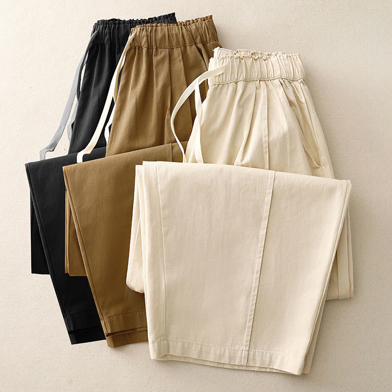Buddha Stones Casual Rope Damenhose aus Baumwolle und Polyester mit Taschen - image 18