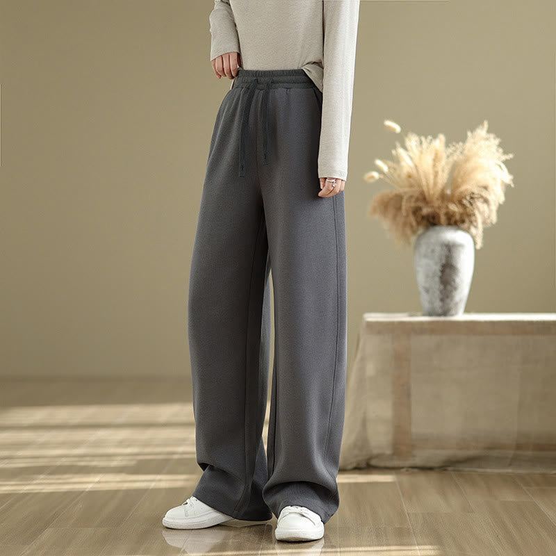 Buddha Stones Casual Rope Damen-Baumwollhose mit geradem Bein und Taschen - image 5