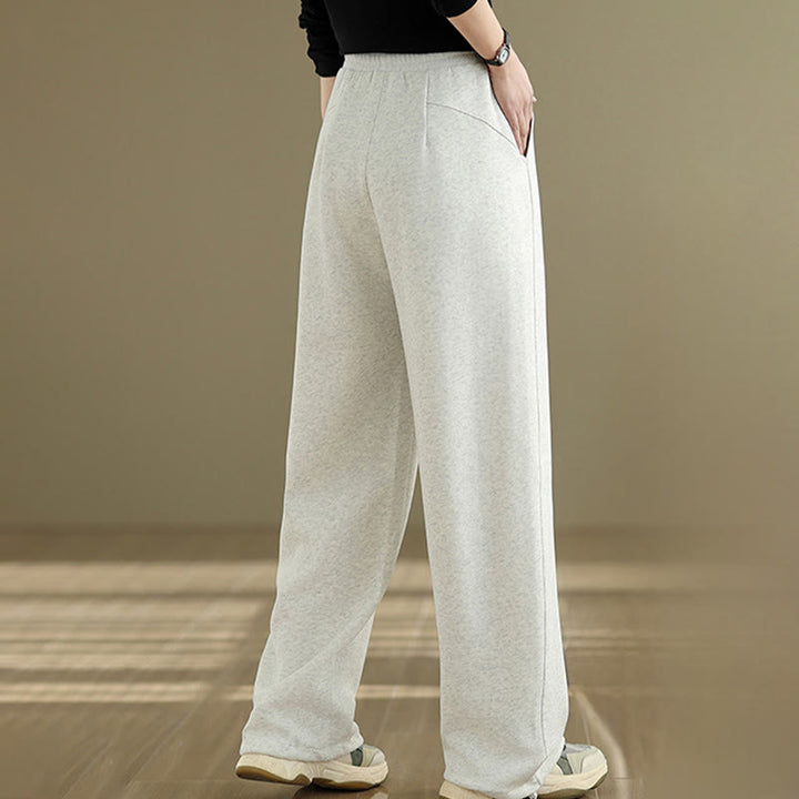 Buddha Stones Casual Rope Damen-Baumwollhose mit geradem Bein und Taschen - image 16