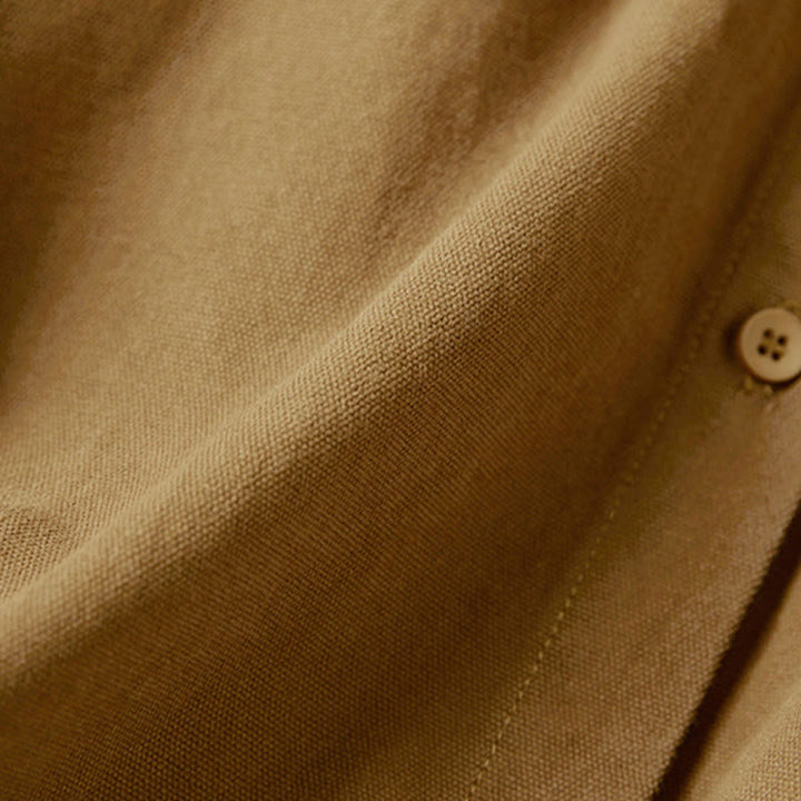 Buddha Stones Casual Buttons Design Damen Stehkragen Langarm Baumwollhemd - image 12