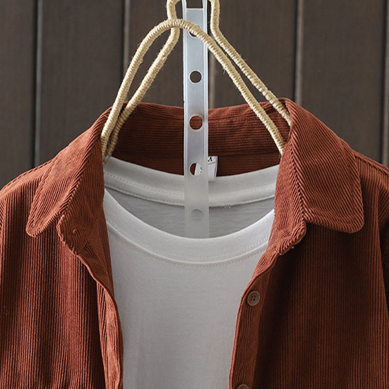 Buddha Stones Corduroy Damen-Baumwoll-Langarmjacke mit Taschen - image 4