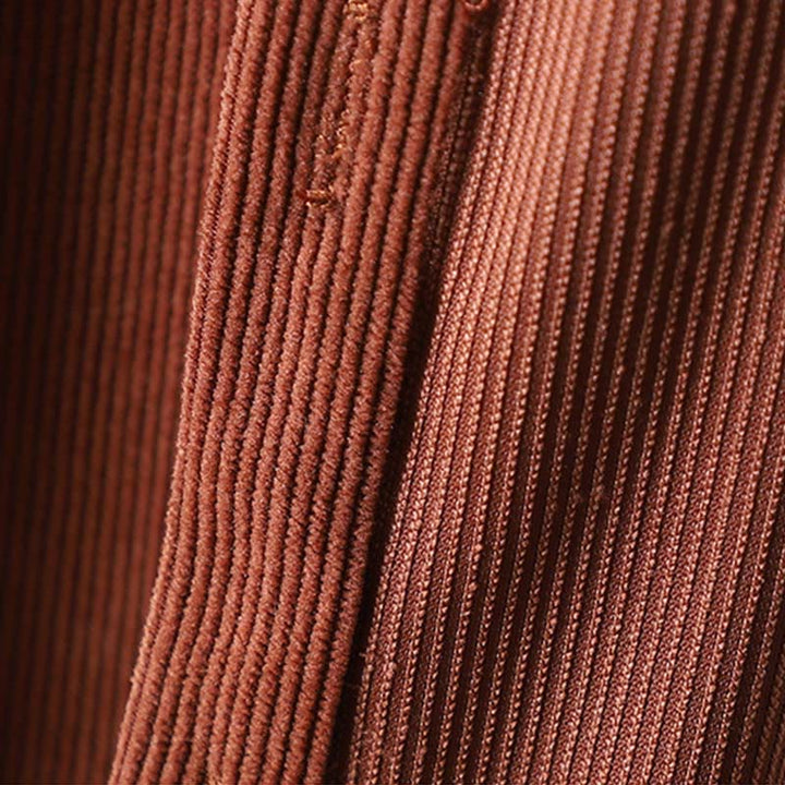Buddha Stones Corduroy Damen-Baumwoll-Langarmjacke mit Taschen - image 6