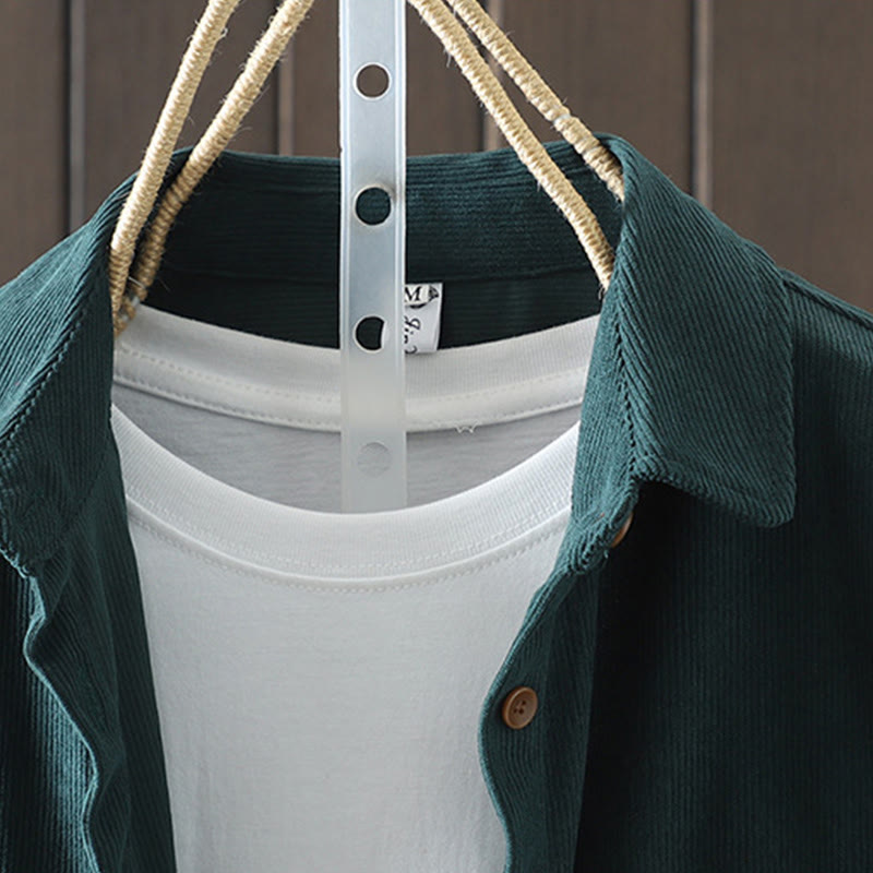 Buddha Stones Corduroy Damen-Baumwoll-Langarmjacke mit Taschen - image 19
