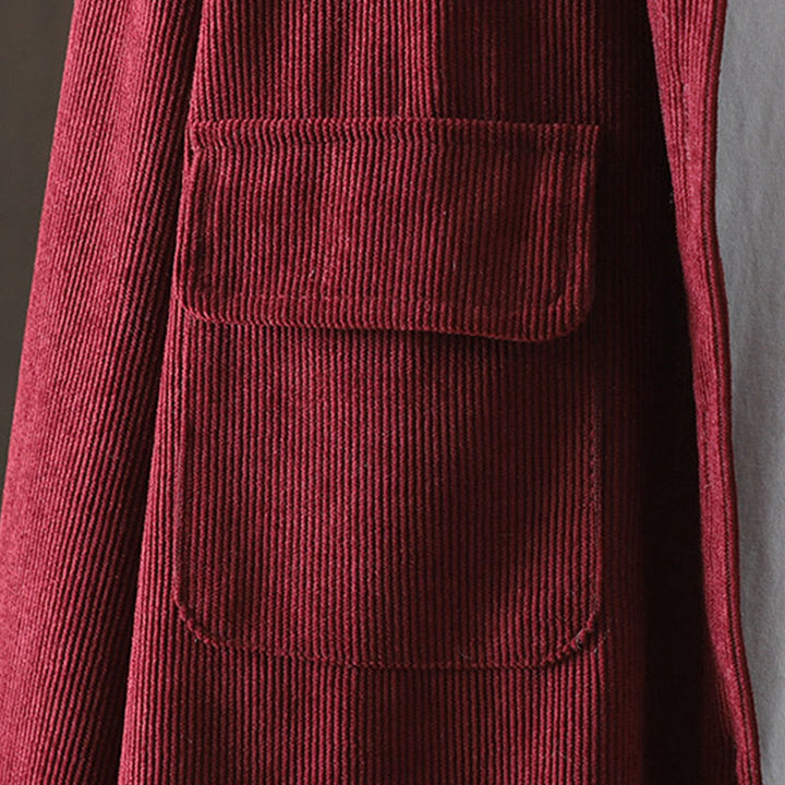 Buddha Stones Corduroy Damen-Baumwoll-Langarmjacke mit Taschen - image 16