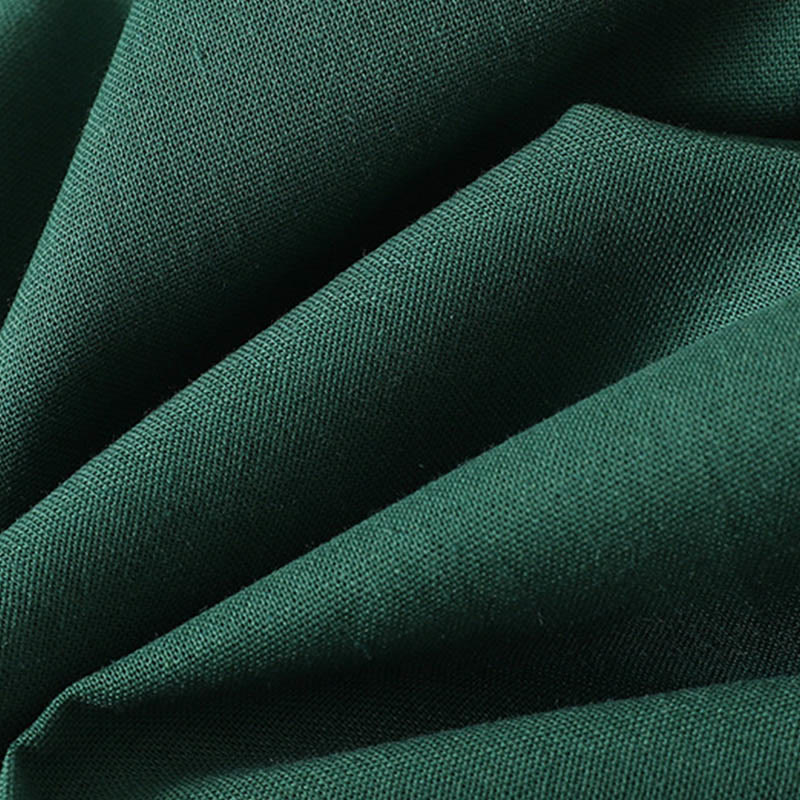 Damen-Midikleid mit langen Ärmeln und Taschen, verziert mit Buddha Stones -Patches im Color-Block-Design - image 6