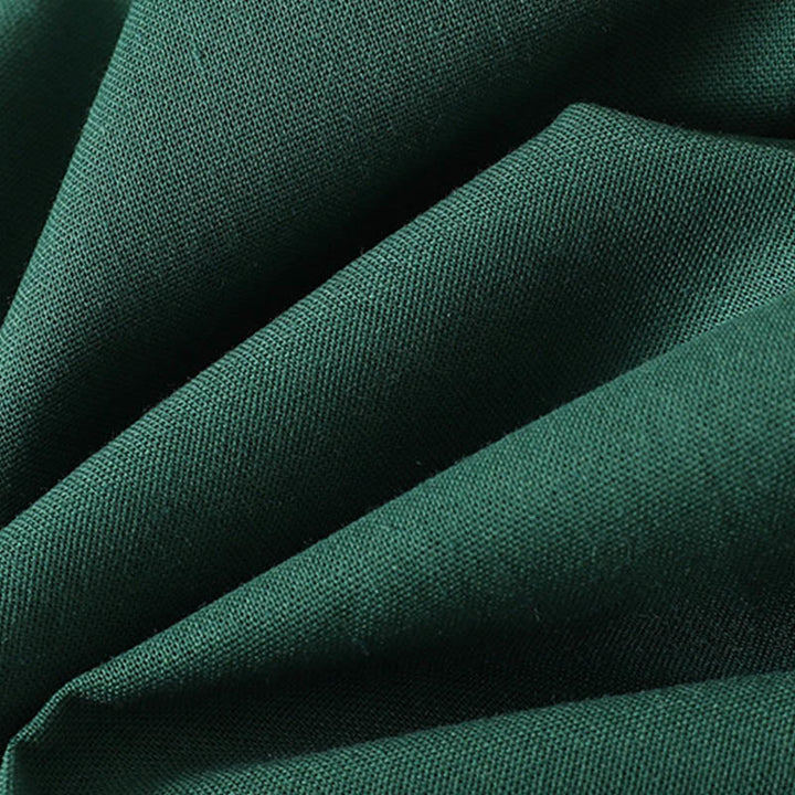 Damen-Midikleid mit langen Ärmeln und Taschen, verziert mit Buddha Stones -Patches im Color-Block-Design - image 6