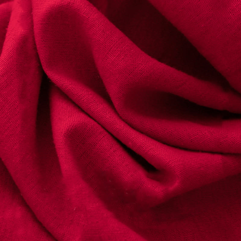Buddha Stones – Schlichtes, langärmliges Midikleid aus Baumwolle mit Schnürung und Taschen für Damen - image 18