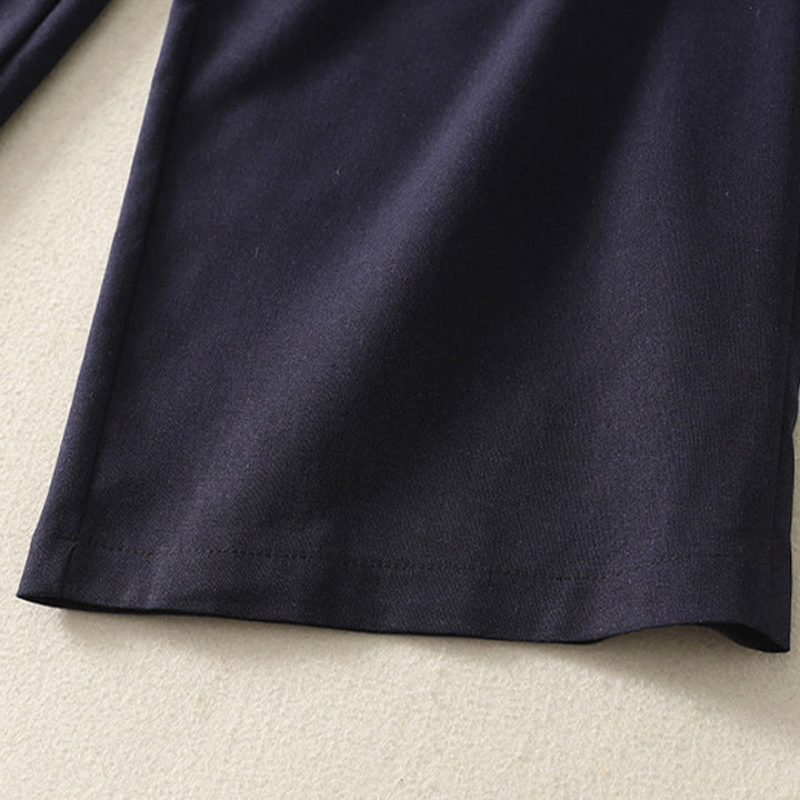 Buddha Stones Stickmuster Polyester Damenhose mit weitem Bein und Taschen - image 18