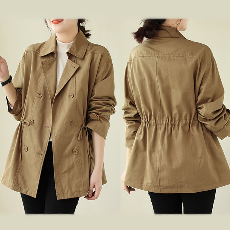 Buddha Stones Damen-Baumwolljacke mit langen Ärmeln und Knöpfen - image 12