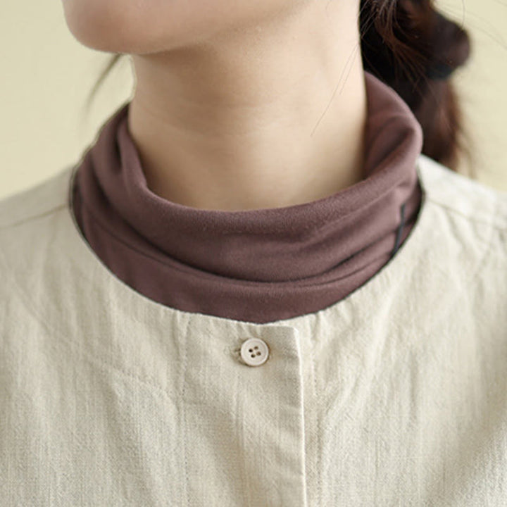 Buddha Stones Damen-Baumwolljacke mit langen Ärmeln und Rundhalsausschnitt und Taschen - image 6