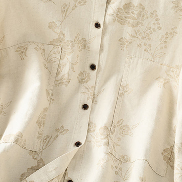 Lässiges Damen-Langarmhemd aus Polyester mit Buddha Stones und bedrucktem Muster - image 14