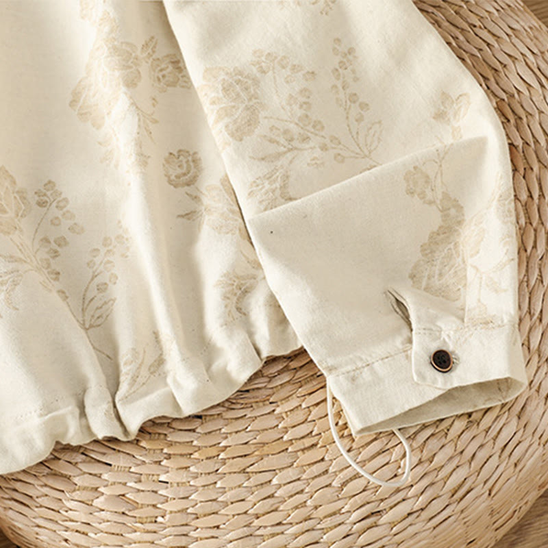 Lässiges Damen-Langarmhemd aus Polyester mit Buddha Stones und bedrucktem Muster - image 20