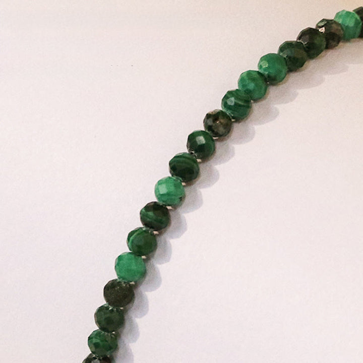 Buddha Stones 3 mm natürliches Malachit-Armband mit ultradünnen Perlen gegen Angstzustände - image 7