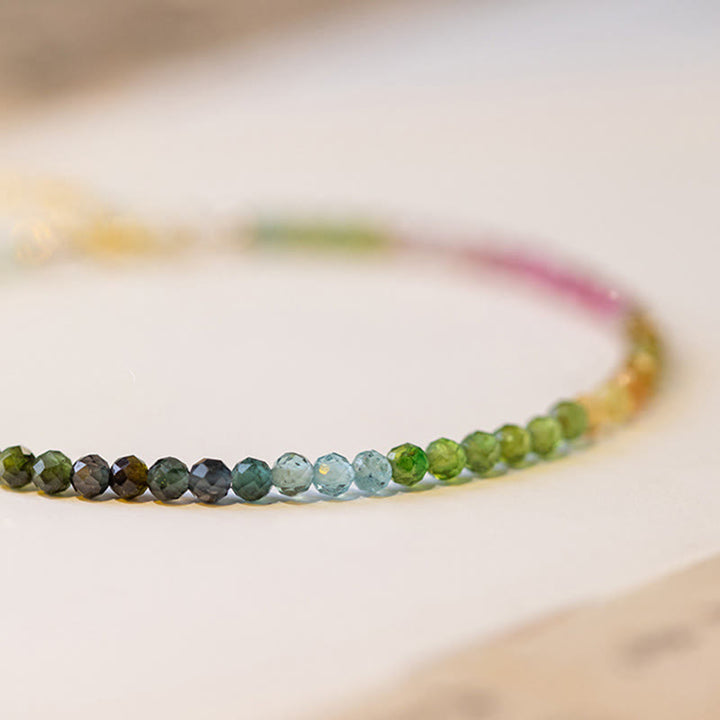 Buddha Stones 2,5 mm natürliches Turmalin-Armband mit ultradünnen Perlen - image 11
