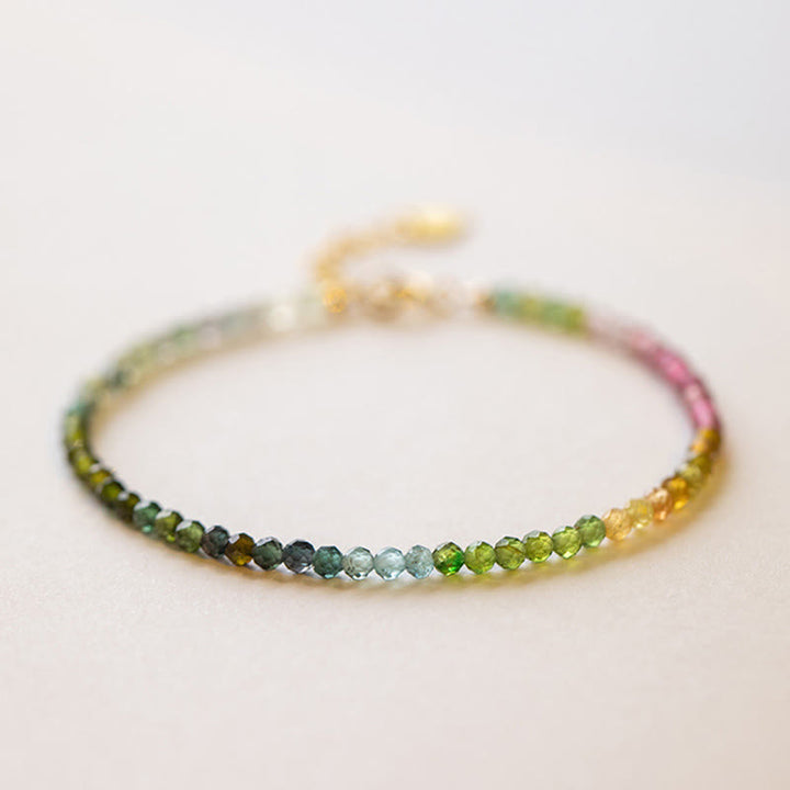 Buddha Stones 2,5 mm natürliches Turmalin-Armband mit ultradünnen Perlen - 2,5 mm Turmalin (Handgelenkumfang: 14–17 cm) - image 6