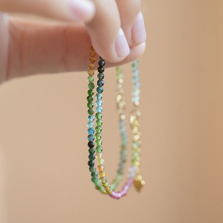 Buddha Stones 2,5 mm natürliches Turmalin-Armband mit ultradünnen Perlen - image 10