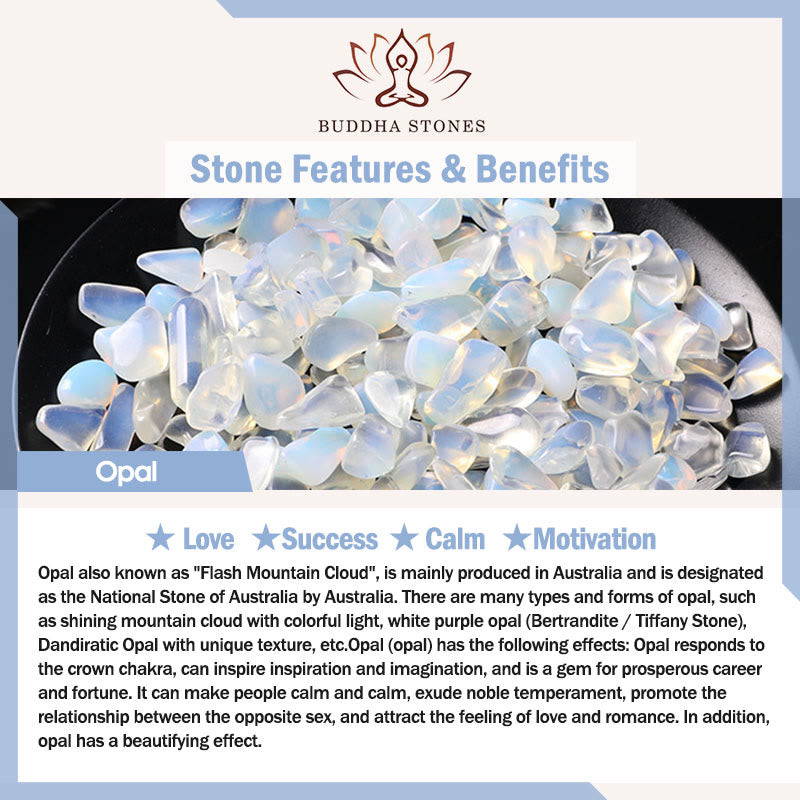 Buddha Stones 2 mm natürlicher Opal, ultradünne Perlen, Motivationsarmband - image 6