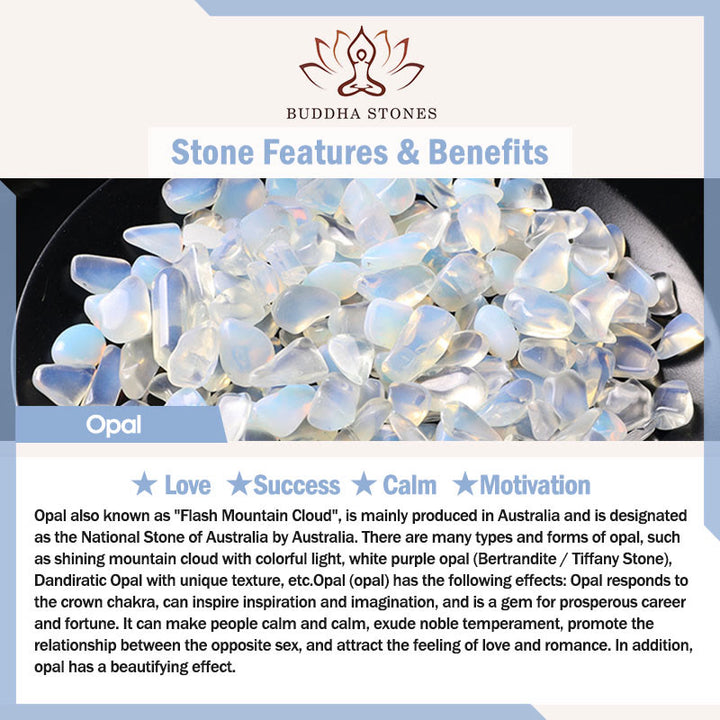 Buddha Stones 2 mm natürlicher Opal, ultradünne Perlen, Motivationsarmband - image 6