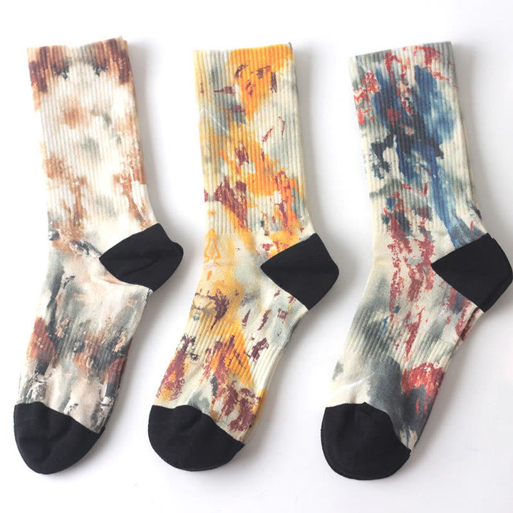 Buddha Stones, chinesische Tuschmalerei, Landschaftsmuster, Micro Crew, drei Paar Socken für Herren und Damen, Unisex - Naturlandschaft Drei Paar Socken - Einheitsgröße (US 5,5–10, EU 37–42, UK/AU 4–9, Asien 23,5–26,5 cm) - image 6