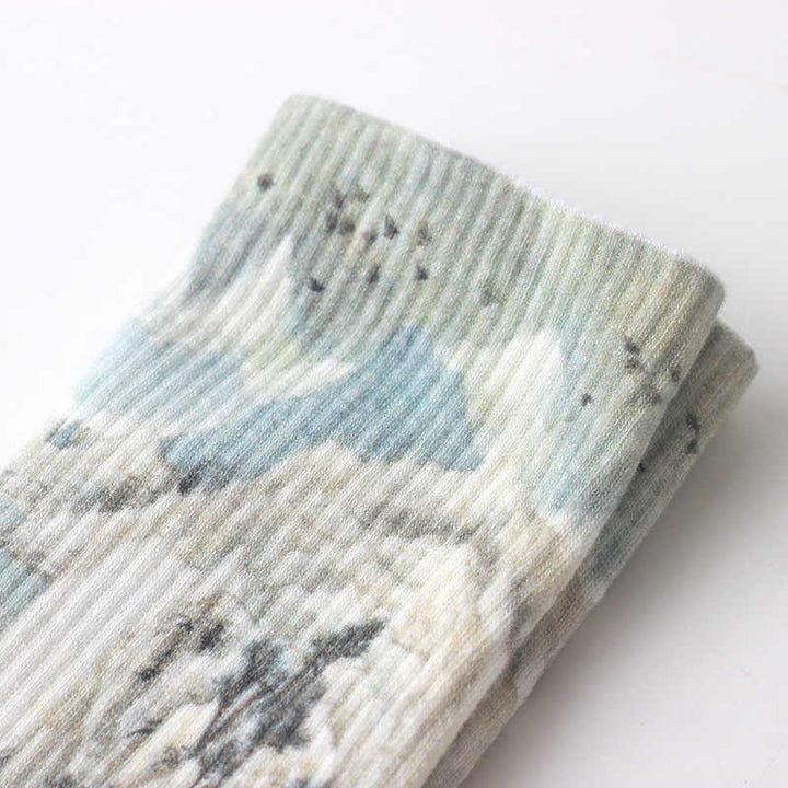 Buddha Stones, chinesische Tuschmalerei, Landschaftsmuster, Micro Crew, drei Paar Socken für Herren und Damen, Unisex - image 2