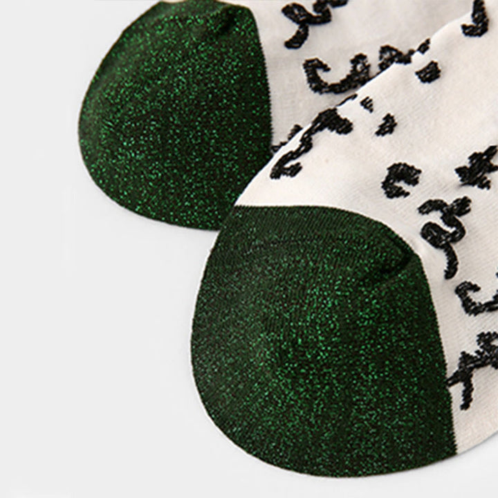 Buddha Stones, chinesische Kalligraphie, farblich passendes Muster, Micro Crew Damen-Baumwollsocken - image 9