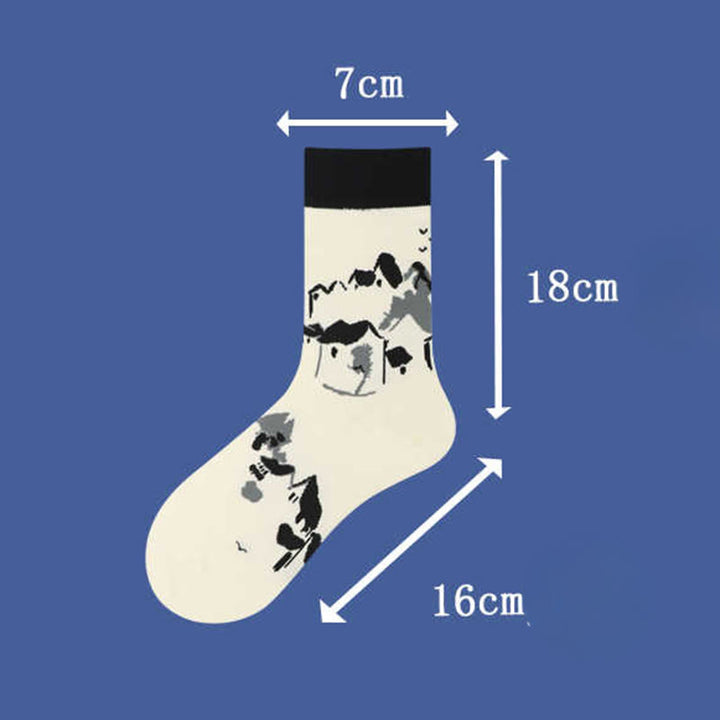 Buddha Stones Casual Segelboot Antike Stadt Lotus Orchidee Landschaft Micro Crew Damensocken - image 7