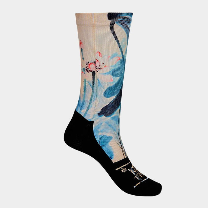 Buddha Stones Casual Lotus Chinesische Landschaftsmalerei Micro Crew Männer Frauen Unisex Socken - image 7