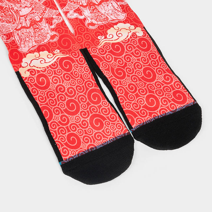 Buddha Stones Casual Gott des Reichtums Auspicious Clouds Micro Crew Herren Damen Unisex Socken - image 3