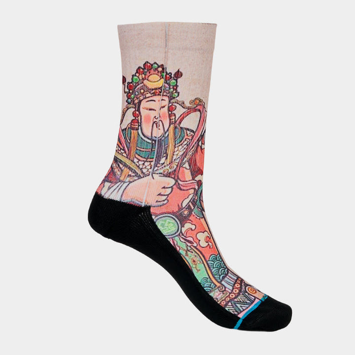Buddha Stones Casual God Of Wealth Ruyi Handle Micro Crew Herren Damen Unisex Socken - image 7