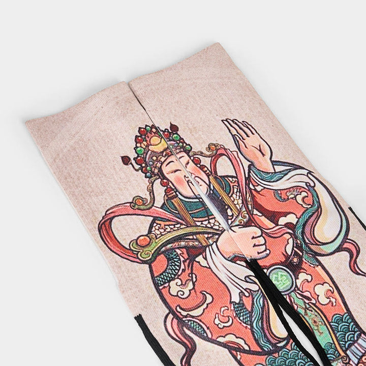 Buddha Stones Casual God Of Wealth Ruyi Handle Micro Crew Herren Damen Unisex Socken - image 2