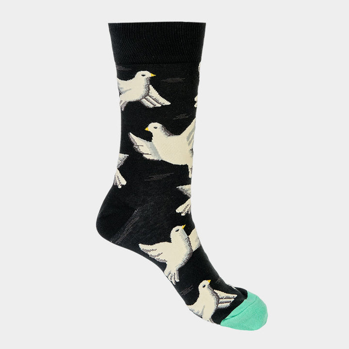 Buddha Stones Tauben Muster Design Männer Frauen Unisex Baumwolle Crew Socken - image 4
