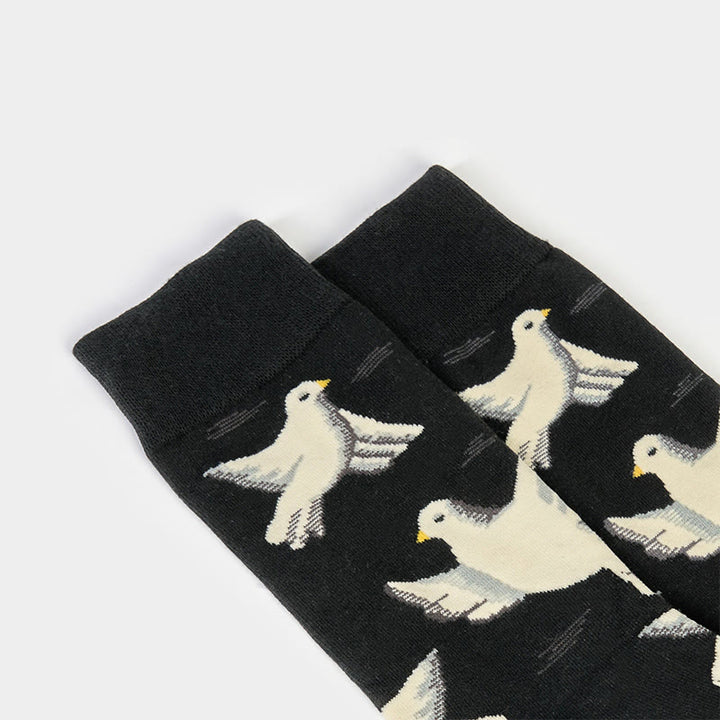Buddha Stones Tauben Muster Design Männer Frauen Unisex Baumwolle Crew Socken - image 8