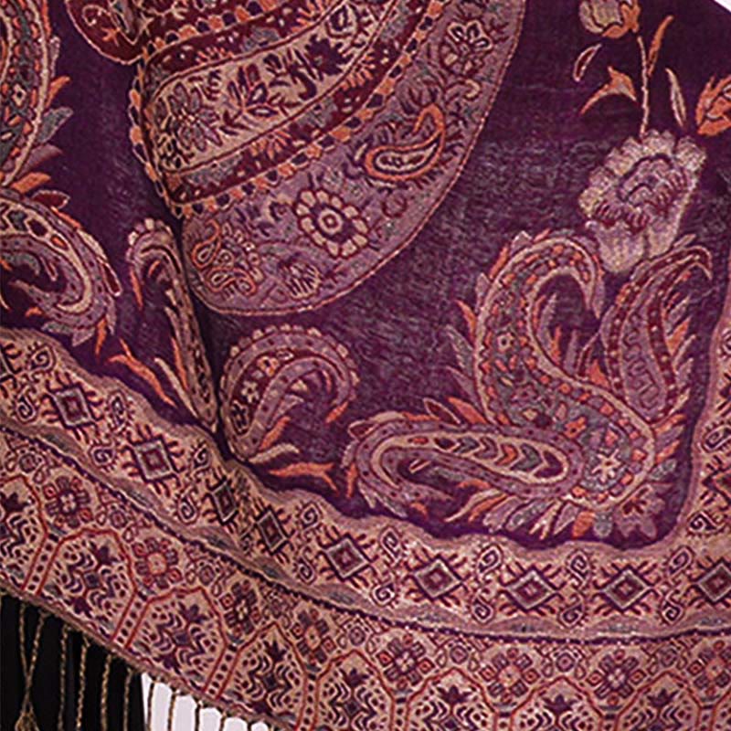 Buddha Stones Böhmen Stil Tibetischen Paisley Blumenmuster Quaste Gemütliche Schal Schal - image 18
