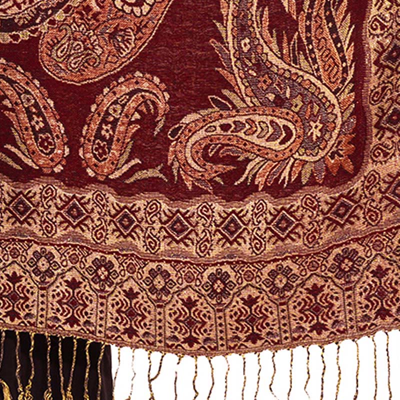 Buddha Stones Böhmen Stil Tibetischen Paisley Blumenmuster Quaste Gemütliche Schal Schal - image 11