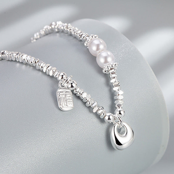 Buddha Stones , verkupfertes Silber, Fu-Charakter, Geldbörse, Perlen-Segen-Armband - image 3