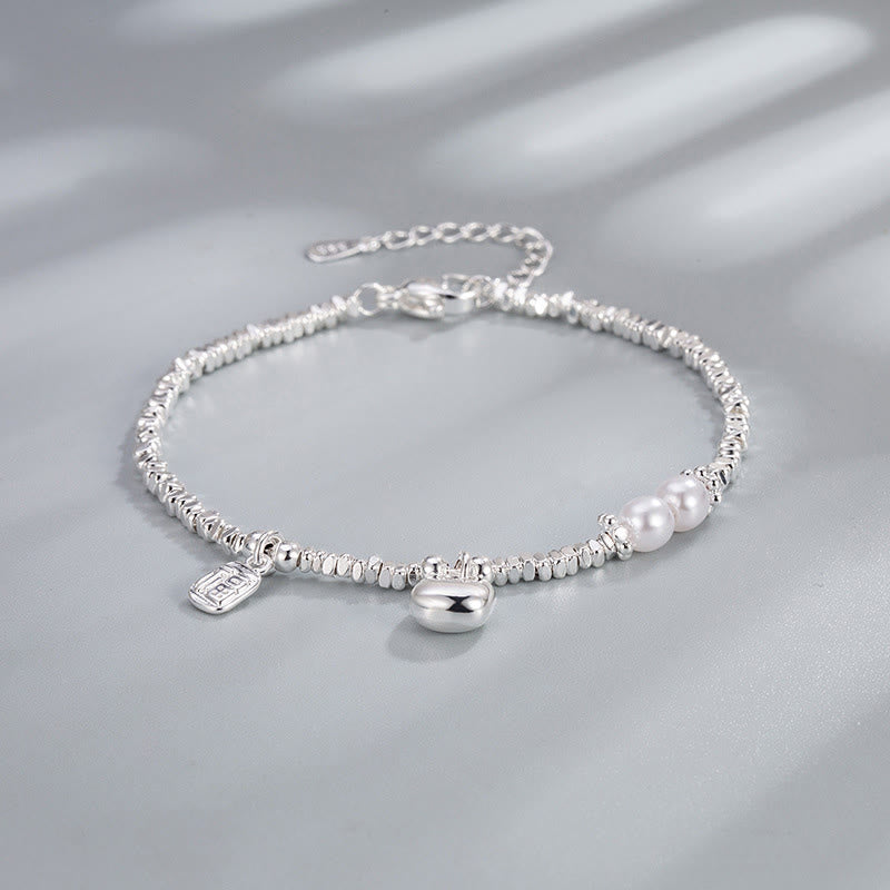 Buddha Stones , verkupfertes Silber, Fu-Charakter, Geldbörse, Perlen-Segen-Armband - Kupfergeldbörse (Handgelenkumfang: 15–17 cm) - image 0