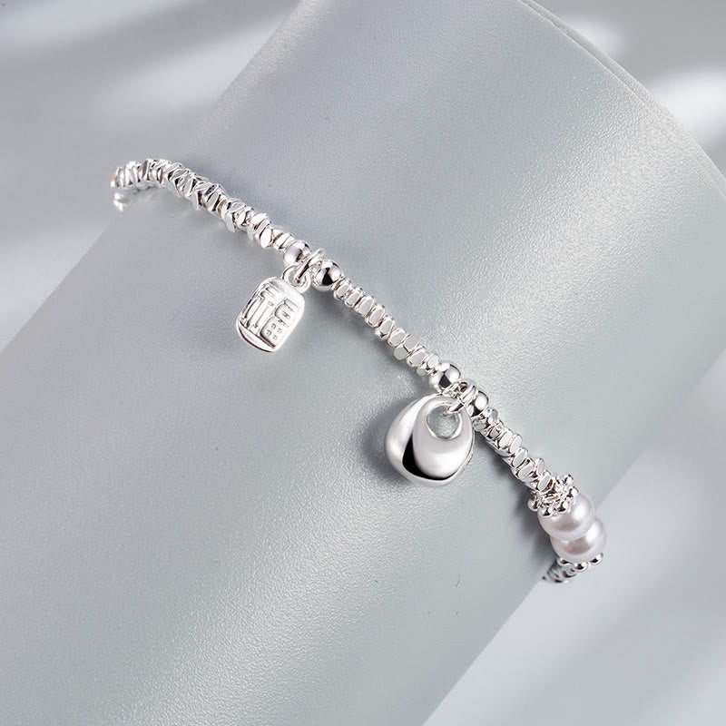 Buddha Stones , verkupfertes Silber, Fu-Charakter, Geldbörse, Perlen-Segen-Armband - image 2