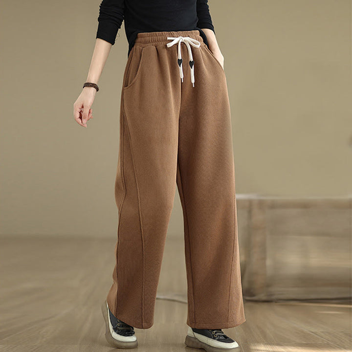 Buddha Stones Damen-Hose mit weitem Bein, weitem Bein und Taschen, einfarbig mit Kordelzug - Peru - US 8-10, UK/AU 12-14, EU 40-42 (2XL) - image 0