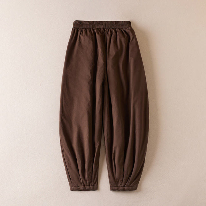 Buddha Stones Schlichte Damen-Haremshose mit Taschen - image 9