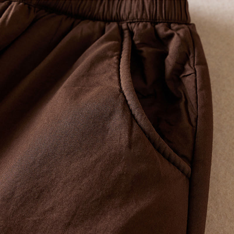 Buddha Stones Schlichte Damen-Haremshose mit Taschen - image 12