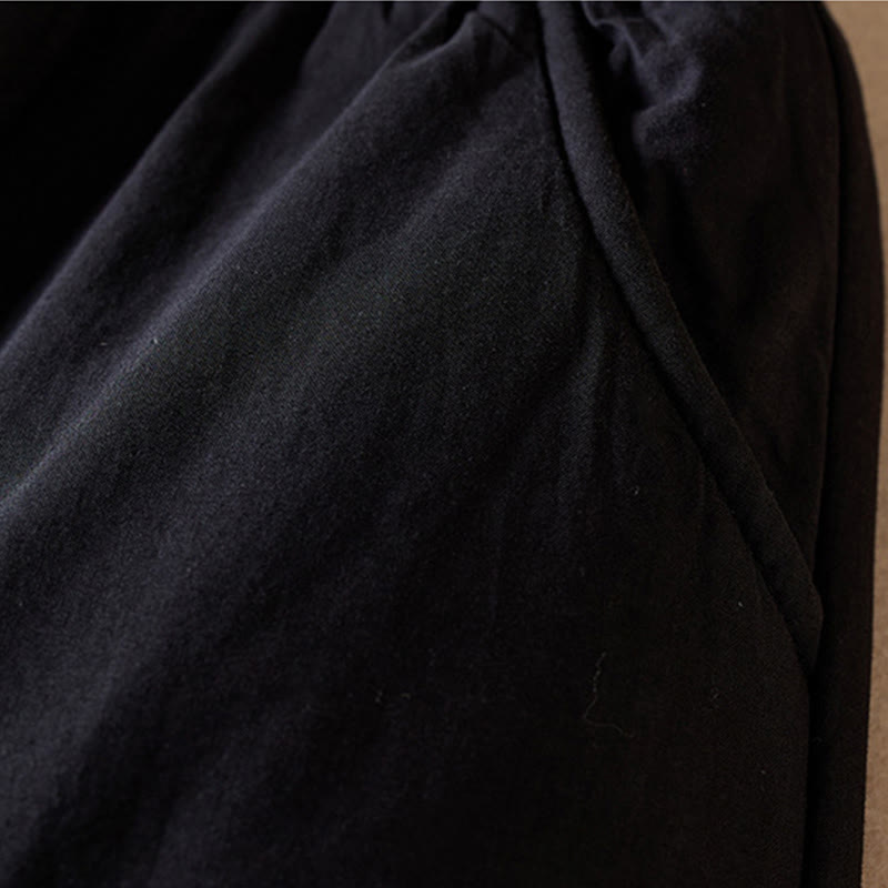 Buddha Stones Schlichte Damen-Haremshose mit Taschen - image 26