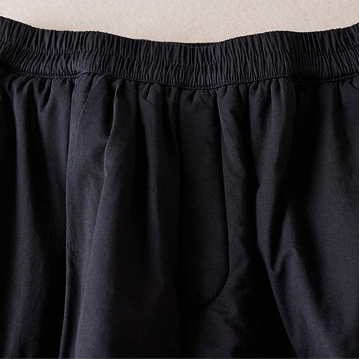 Buddha Stones Schlichte Damen-Haremshose mit Taschen - image 27