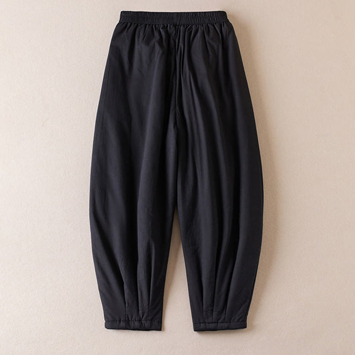 Buddha Stones Schlichte Damen-Haremshose mit Taschen - image 23