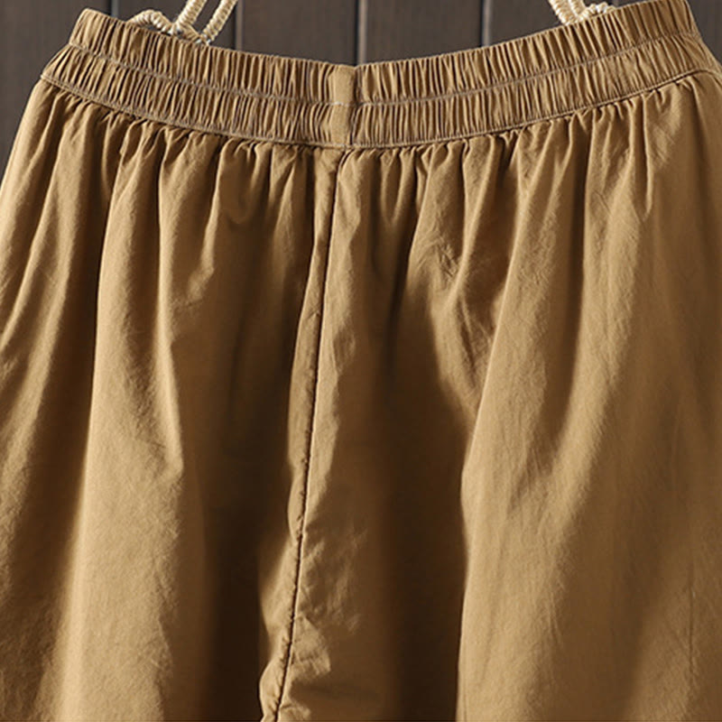 Buddha Stones Schlichte, warme Damen-Haremshose mit Taschen - image 2